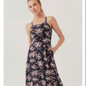 Pact Fit and Flare Midi Dress Freesia Palms